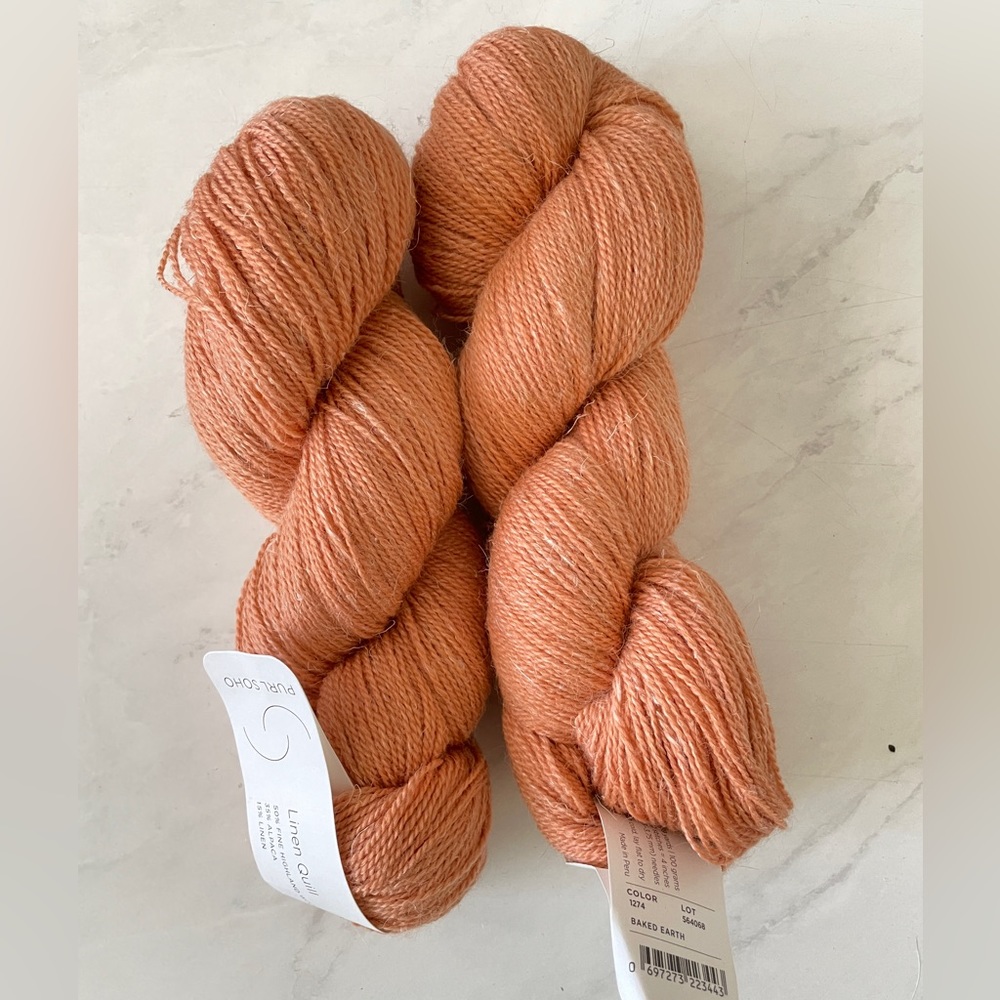 2 skeins purl soho Linen Quill